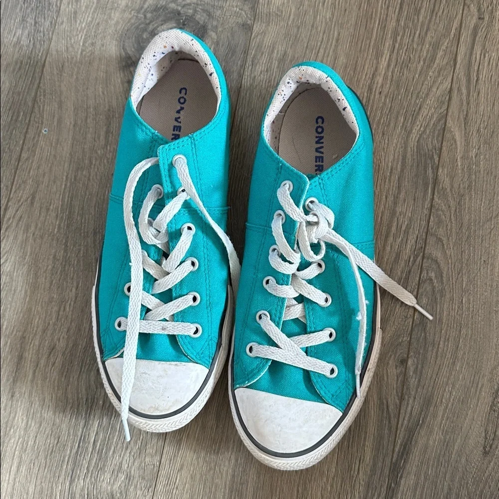 Converse teal sneakers men’s size 6 - Picture 3 of 6